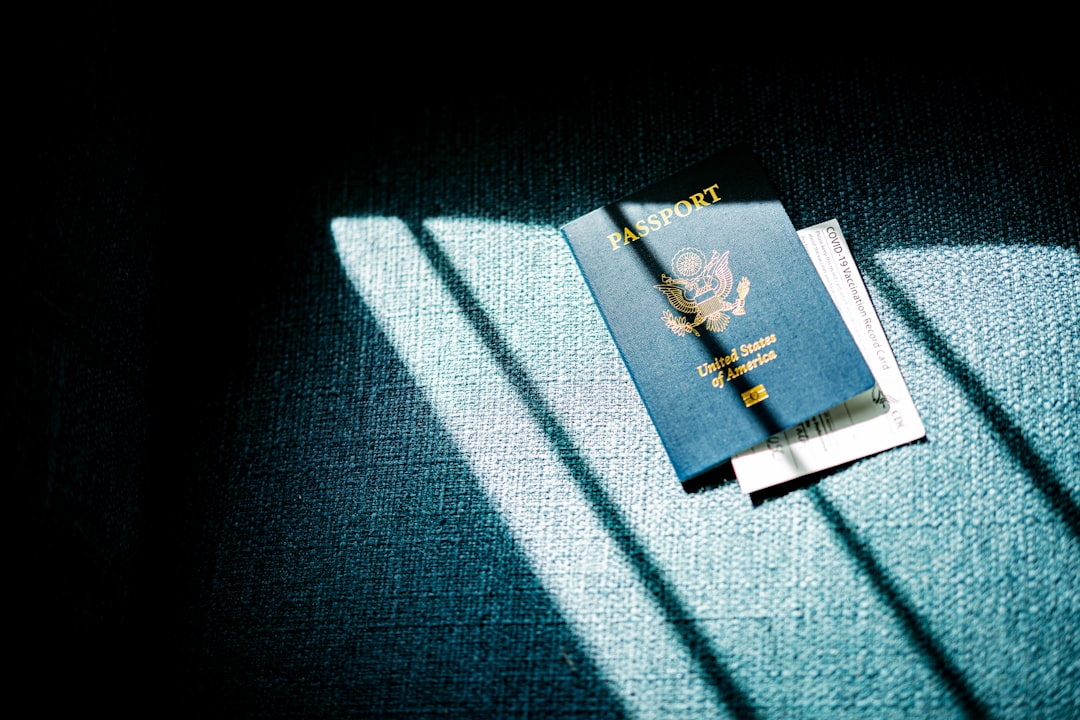 Photo Passport and laptop